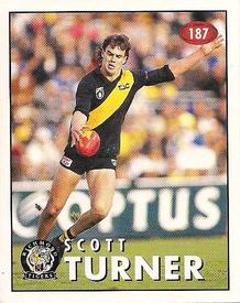 1996 Select AFL Stickers #187 Scott Turner Front